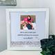 Personalised Art Sister Box 3D Photo Frame Gift Unique Keepsake Christmas or Birthday Gift Any Text Diamonds Inside