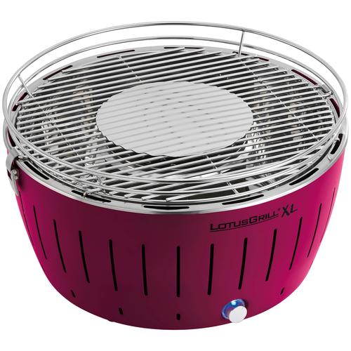 „Holzkohlegrill LOTUSGRILL „“XL (G435)““ Grills Gr. H: 28,8 cm, lila (pflaumenlila) Holzkohlegrills“