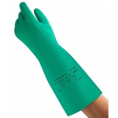 ANSELL 37-165 Chemical Resistant Glove,22 mil,Sz 11,PR