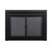 Pleasant Hearth Clairmont Fireplace Glass Door Small Black