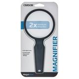 Carson MagniView 2x Handheld Magnifier with 4.5x Spot - 3.5 Acrylic Lens (DS-36)