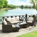 Direct Wicker 5-Pieces Classical Handwoven Rattan Sofa Set with Storage Table N/A-B 4