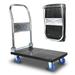 LEIZA Platform Cart Moving Dolly Push Hand Folding Truck 500lbs Foldable 27.6*18*32.7 in Black