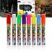 Siaonvr Lquid Chalk Pens Msrker Reversible Neon Colours Whiteboard Wipe Clean 6mm 6PCS