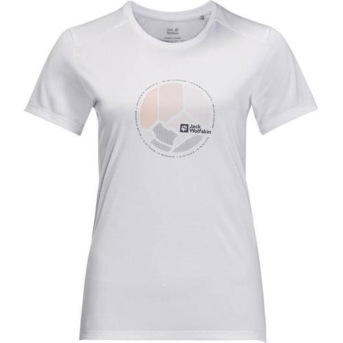 JACK WOLFSKIN Damen Shirt CROSSTRAIL GRAPHIC T W, Größe XXL in Grau