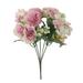 Artificial Peony Bouquet Vintage Silk Big Peonies Flowers with Buds for Wedding Home Office Hotel Decoration Table Centerpieces DIY Floral Arrangements