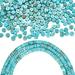 2 Strands Natural Turquoise Beads 6mm Flat Round Heishi Beads Disc Turquoise Gemstone Loose Beads for Bracelets Necklaces Earring Jewelry Making