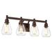 Chloe Lighting 4-light Bath/ Vanity Light Oil Rubbed Bronze Bronze Oil Rubbed