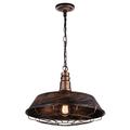 CWI Lighting Morgan 1 Light Down Pendant With Antique Copper Finish - Antique Forged Copper