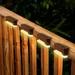 Solar Deck Lights Outdoor 4 Pack Waterproof LED Solar Fence Lights for Railing Stairs Patio Step Walkways - Auto On/Off