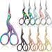 PEACNNG Embroidery Scissors Rainbow Stork Scissors Stainless Steel Crane Scissors Small Craft Scissors DIY Tools Dressing Scissors for Embroidery