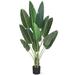 Oyang Artificial Tree 6 feet Artificial Tree Bird of Paradise with 13 Trunks with Plastic Pot 72 inch Faux Plant Fake Banana Tree Plant