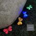 Butterfly Solar Lights Outdoor Garden Decor 6.5 feet 4LED Waterproof Multi Colour for Garden Lawn Patio Yard Landscape Pathway