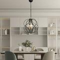 4modernhome Maxax 4 - Light Unique Geometric Chandelier Wrought Iron Accents - 17.7*17.3*17.3