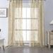 Goory Window Curtain Rod Pocket Sheer Solid Bedroom Treatments Curtains Vintage Voile Indoor Drapes Brown 150*250cm/59*98.4in Rod Pocket