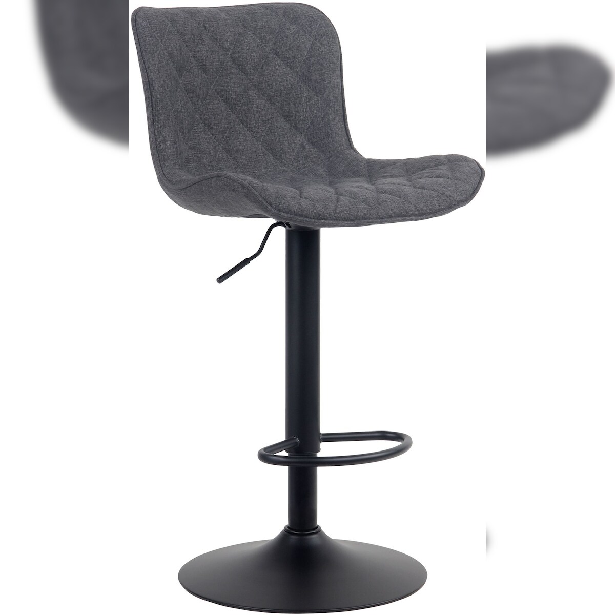 CLP Barhocker Emma schwarz/Stoff Image