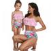 GYRATEDREAM Mother Daughter Swimwear Family Matching Girls Swimsuit Women Bikini Set