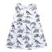 Girls Midi Dress Sleeveless Party Tutu Dresses Casual Print White 130