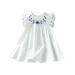 Party Dresses for Girls Girls Summer Baby Casual Short Embroidered Children Dress Princess Soft Sleeve Girls Dress&Skirt