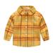 ZHAGHMIN Boy Tshirt Toddler Boys Girls Long Sleeve Winter Shirt Tops Coat Outwear for Babys Clothes Plaid Black Yellow Pink Shirt Teen Boys Workout Shirts Short Sleeve Shirt Teen Boys Tops Size 8 Bo