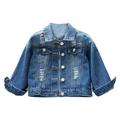 1-9Years Toddler Little Girls Jean Jacket Spring Autumn Long Sleeve Denim Unicorn Jacket Coat Outerwear