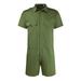 Men s Short Sleeve Zip-front Coverall Wrinkle Resistant Work Coverall onesie Shorts Action Jumpsuit