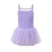 Summer Dress Girls Sleeveless Mini Dress Casual Print Purple 120
