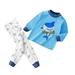 Toddler Outfits Sets For Teens Girls Boys Soft Pajamas Cartoon Prints Long Sleeve Sleepwear Kids Clothes Suit