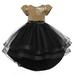 Kids Children Toddler Baby Girls Spring Summer Tulle Sequins Glitter Dress For Performance Children Formal Clothes Cute Girls Bow Dresses For Christmas Party Flag Dress for Kids Halter Wedding Dress