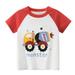 ZHAGHMIN Boys Tshirts 4T Toddler Kids Baby Boys Girls Cars Print Short Sleeve Crewneck T Shirts Tops Tee Clothes for Children Medium Boys Cargo Shirts Boys Boys Cotton Sleeveless Shirts Boys Size 10