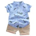 Outfits Kids Boys Baby Dinosaur Set Tops+Pants Toddler T-shirt Cartoon Boys Outfits&Set 6t Boy Outfits Toddler Summer Clothes for Boys