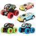 EIMELI 3Pcs Inertia Car 4 Wheels Drive Durable Friction Powered Push and Go Toys 2Pcs Friction Power Alloy Casting car Mini Race car for Boys Girls 3 4 5 6 7 8Year Old