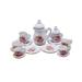 15x 1/12 Dollhouse Miniature Tea Set Mini Tea Cup Models Miniature Dollhouse Decoration Accessories Home Decor for Dining Table Desktop style C