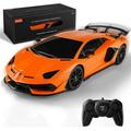 AZ Trading LHBG24O 1-24 Scale Remote Control Lamborgini Aventador SVJ Electric Sport Racing Hobby Toy Car Orange