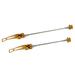 Unique Bargains 1 Pair 145mm 185mm Bicycle Skewers Quick Release Axles Skewers Front Rear Wheel Hub M5 x 0.8 Gold Tone