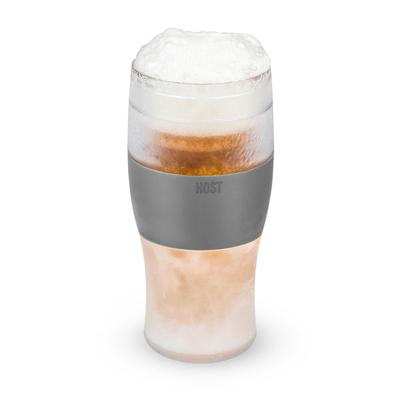 Freeze Cooling Pint Glass By by HOST in Grey