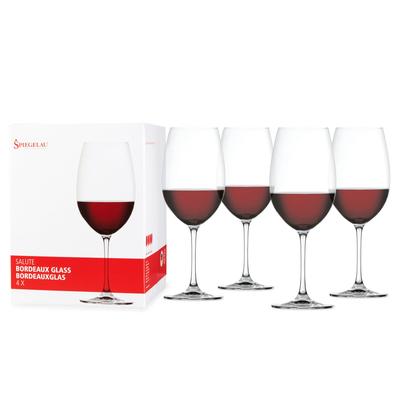 Salute 25 Oz Bordeaux Glass (Set Of 4) by Spiegelau in Clear