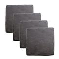 Square Slate Coasters by Twine in Black
