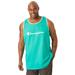 Men's Big & Tall Champion® Tank Top by Champion in Green Reef (Size 2XL)