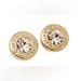 Coach Jewelry | Nwt Coach Gold Open Circle Stud Earrings F54516, Gold | Color: Gold/Pink | Size: Os