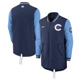 Men's Nike Navy Chicago Cubs City Connect Full-Zip Dugout Jacket