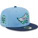 Men's New Era Light Blue/Navy Los Angeles Angels Green Undervisor 59FIFTY Fitted Hat