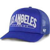 Men's '47 Royal Los Angeles Dodgers Backhaul Foam Trucker Snapback Hat