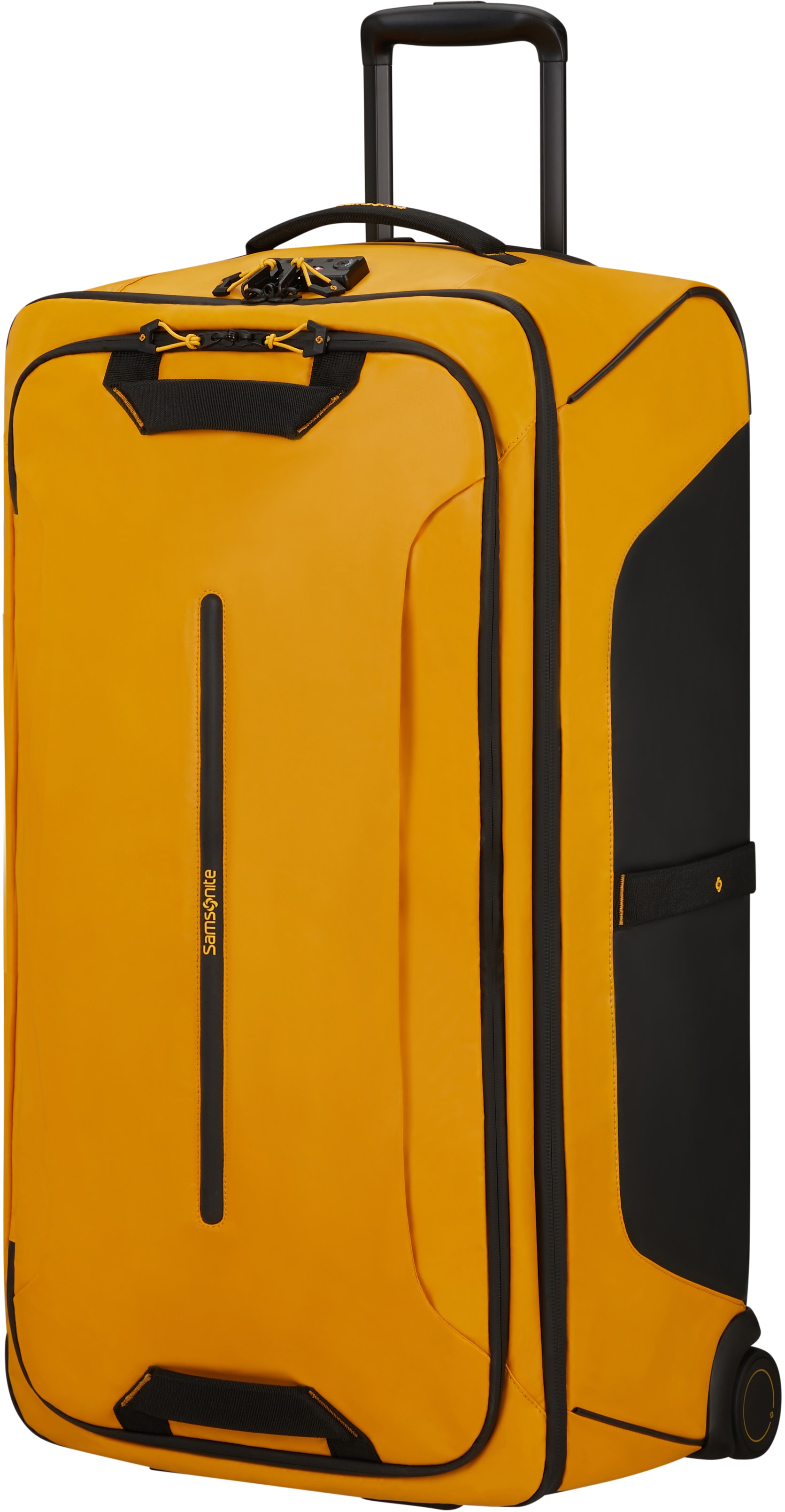 Reisetasche SAMSONITE "ECODIVER, 79 cm, Yellow", Gr. B/H/T: 44cm x 79cm x 31cm, gelb, Nylon, Polyester, Taschen, mit Trolley- und Rucksackfunktion; teilweise aus recyceltem Material Image