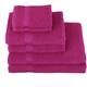 Handtuch Set MY HOME "Nela" Handtuch-Sets Gr. 6 tlg., pink Handtuch-Sets mit Bordüre, einfarbiges Handtuch-Set aus 100% Baumwolle