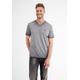 V-Shirt LERROS "LERROS V-Neck-Shirt, faded melange" Gr. L, grau (basalt grey) Herren Shirts T-Shirts