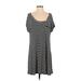 American Eagle Outfitters Casual Dress: Black Stripes Dresses - Women's Size Medium
