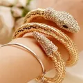 2022 new snake-shaped bracelet punk exaggerated fashion multi-layer full diamond multi-strand snake