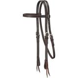 Royal King Plain Leather Pony Browband Headstall - Pony - Dark Oil - Smartpak