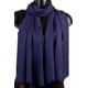 Navy Blue Pashmina Organic Cotton Scarf Wedding Shawl Bridal Wrap Gift For Teacher Dark Prom Fall Winter Accessories